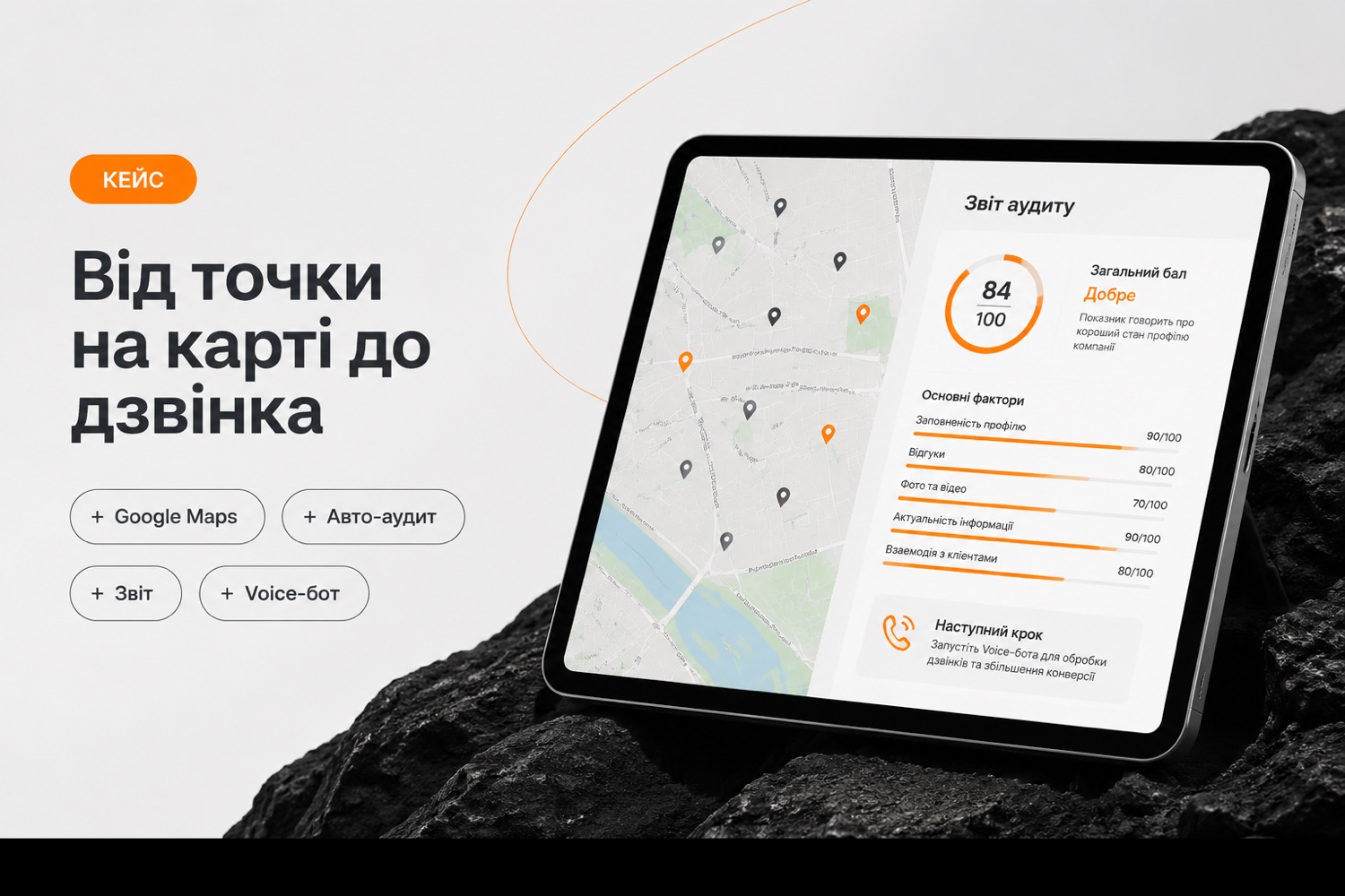 Від точки на карті до готового приводу подзвонити